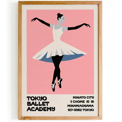 Tokyo Ballet Academy Retro Print