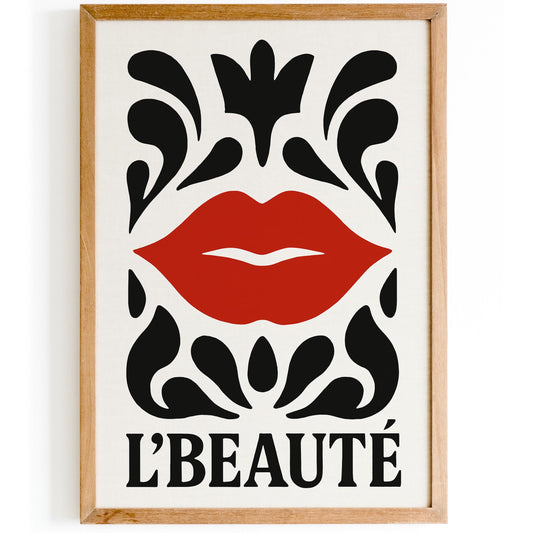 Le Beaute Lips Poster