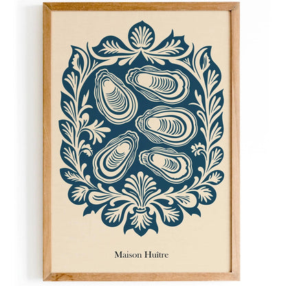 Maison Huître Oyster House Poster