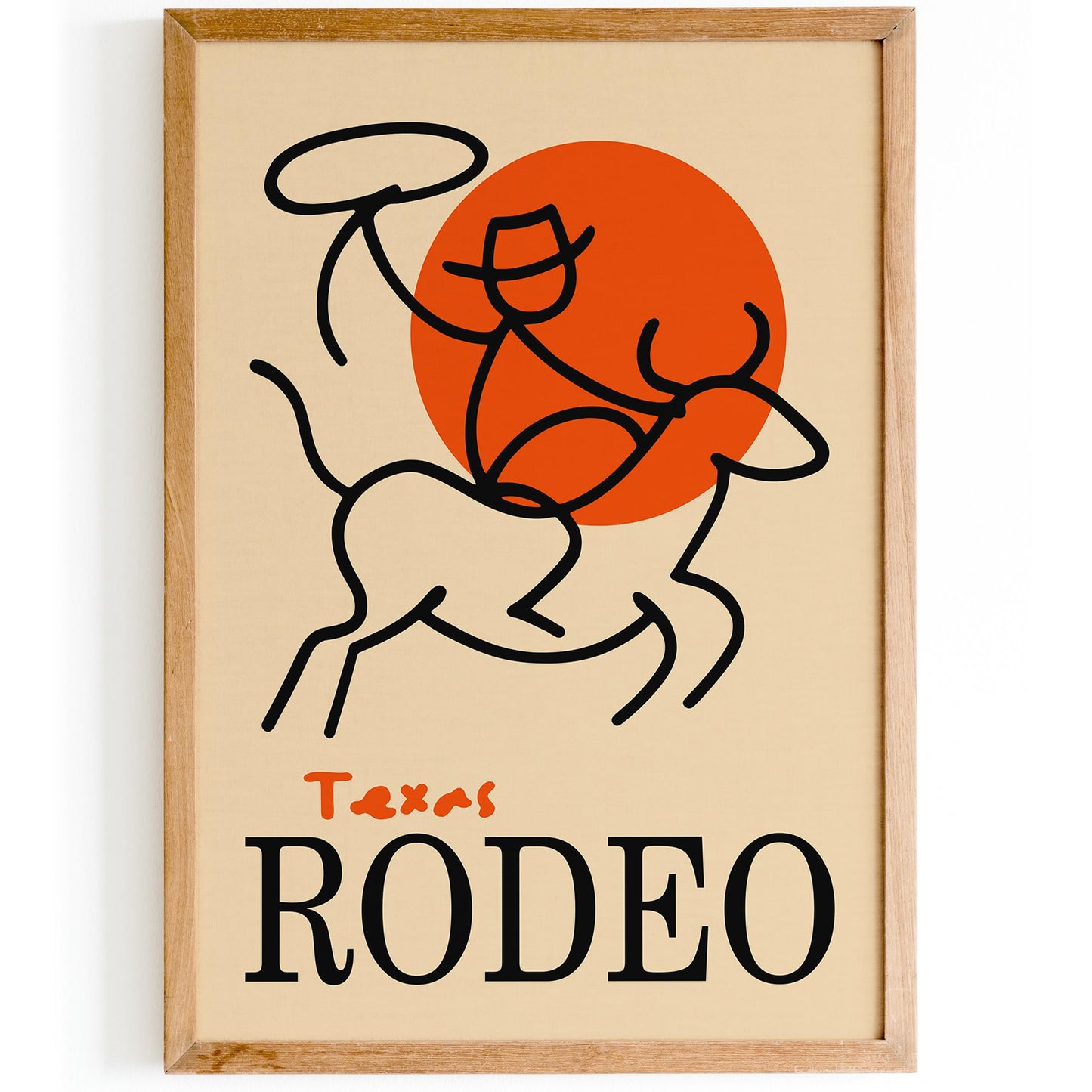 Texas Rodeo Wall Art Print