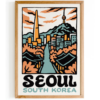 Seoul South Korea Poster