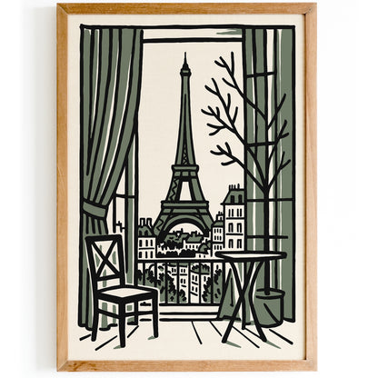 Paris Travel Poster - France Vintage Wall Art Print