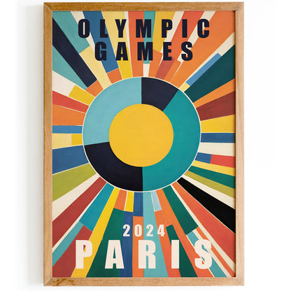 Olympic Games 2024 Paris Colorful Poster