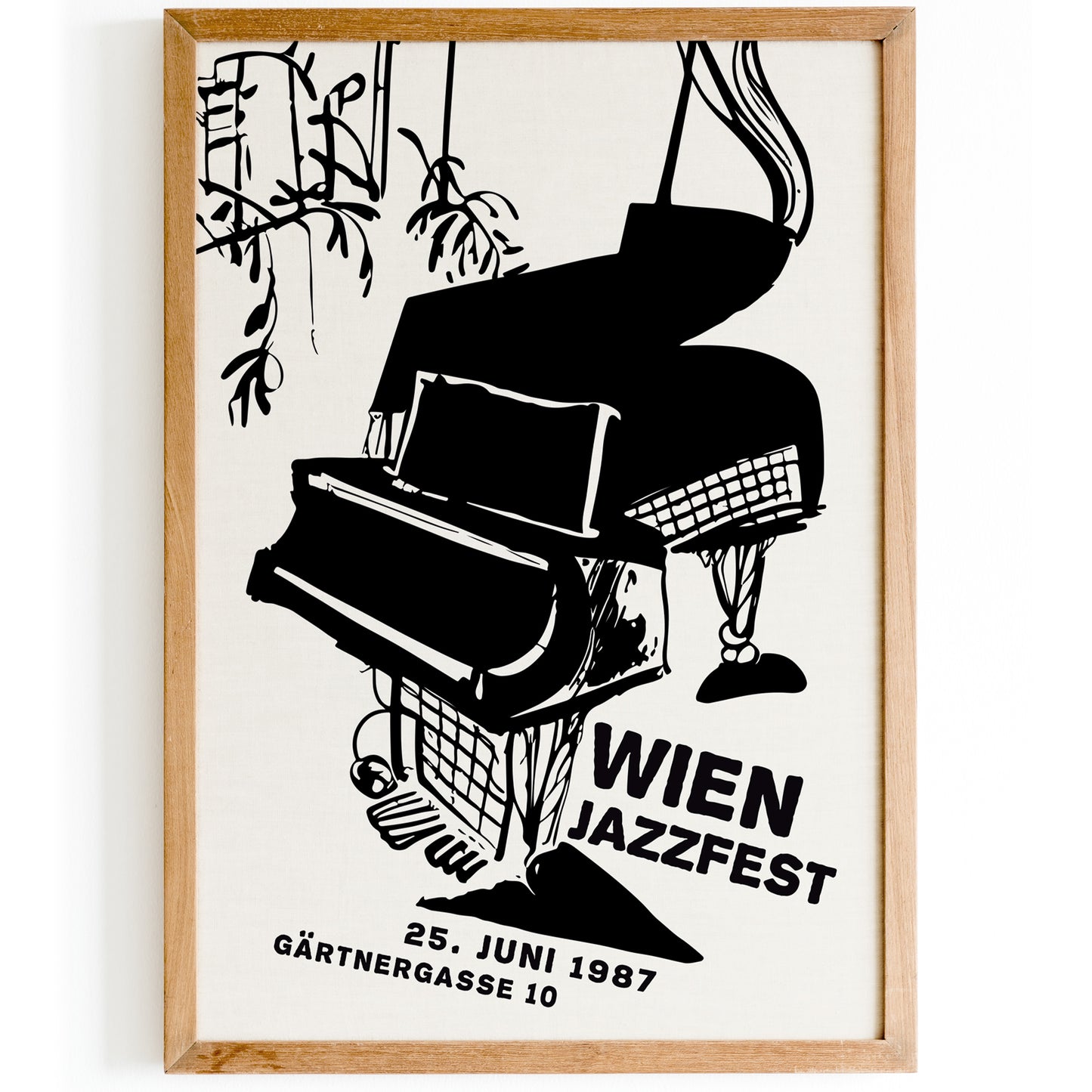 Wien Jazzfest 1987 Vintage Poster