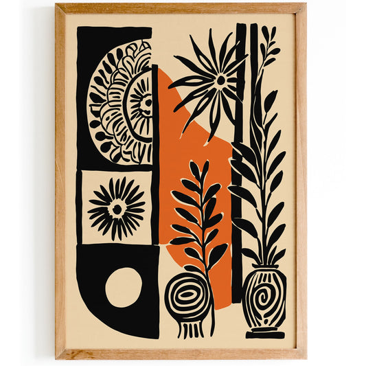 Abstract Folk Etno Art Print