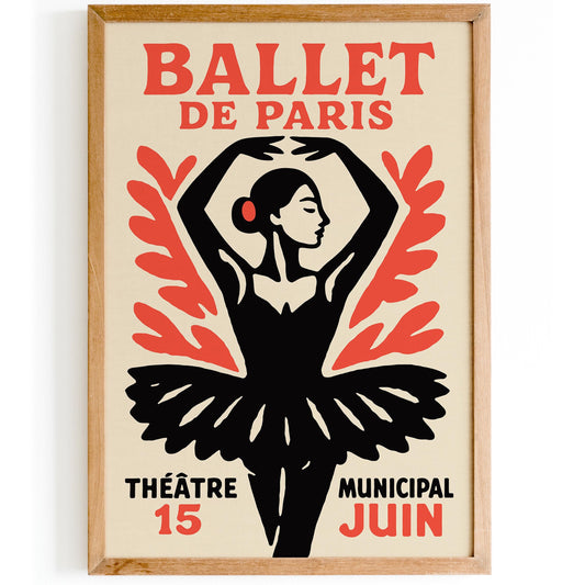 Paris Ballet Poster Print