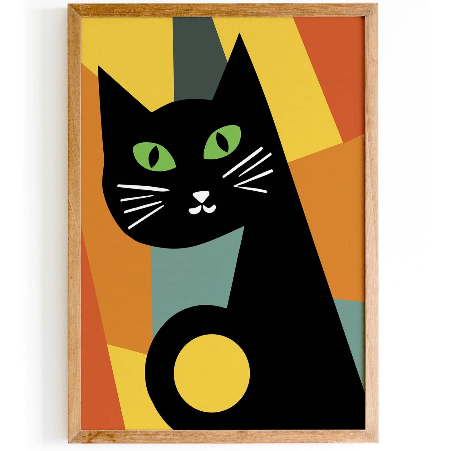 Mid-Century Retro Cat Poster - HypeSheriff