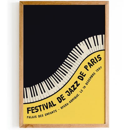 Minimal French Jazz Festival Poster