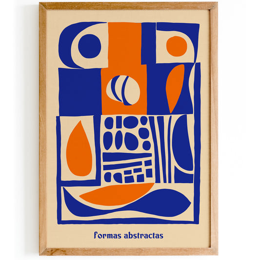 Formas Abstractas Blue Art Print 2025