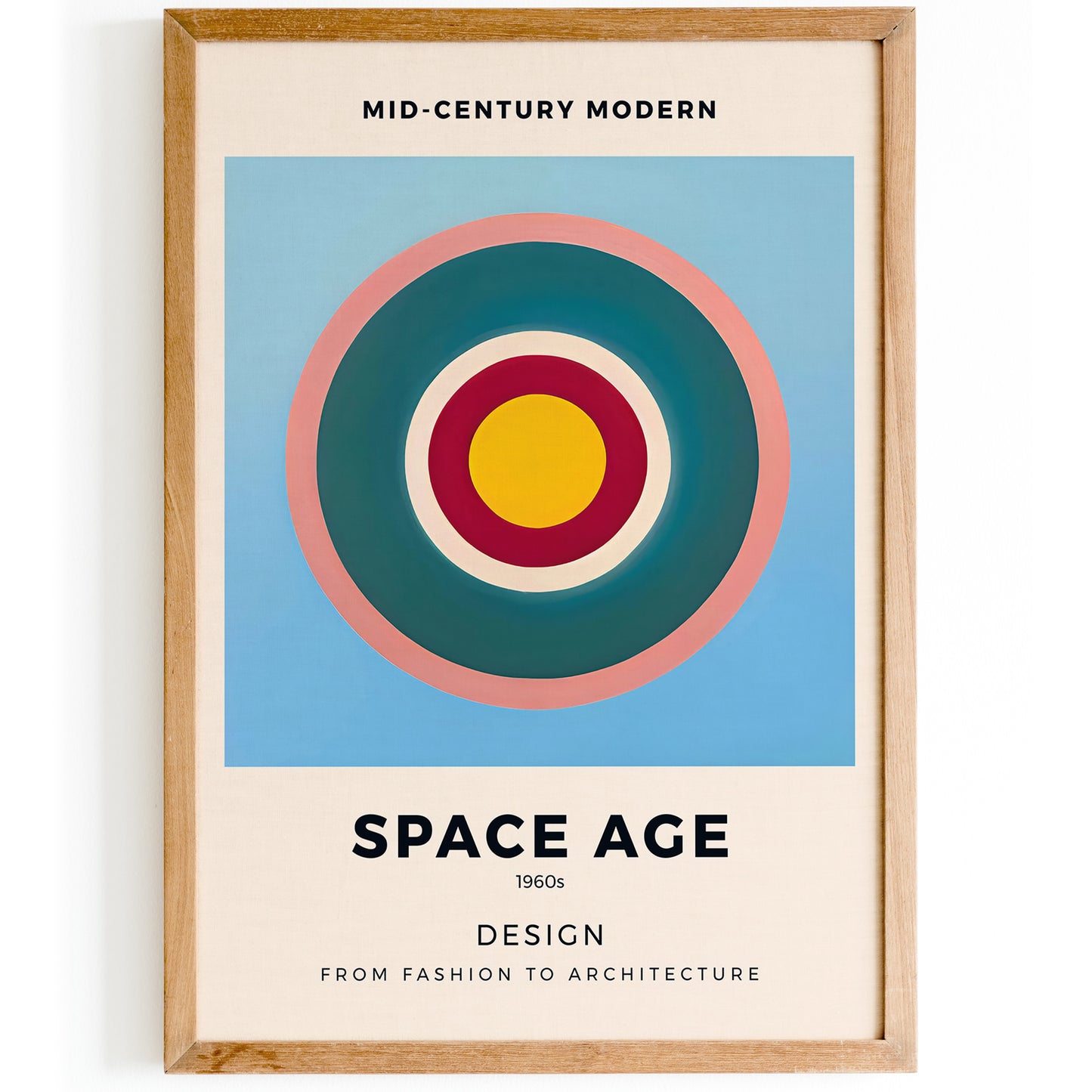 Space Age Modern Geometric Art Print