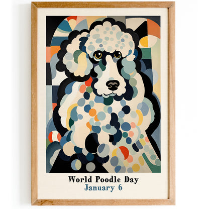 World Poodle Day - Watercolor Poster