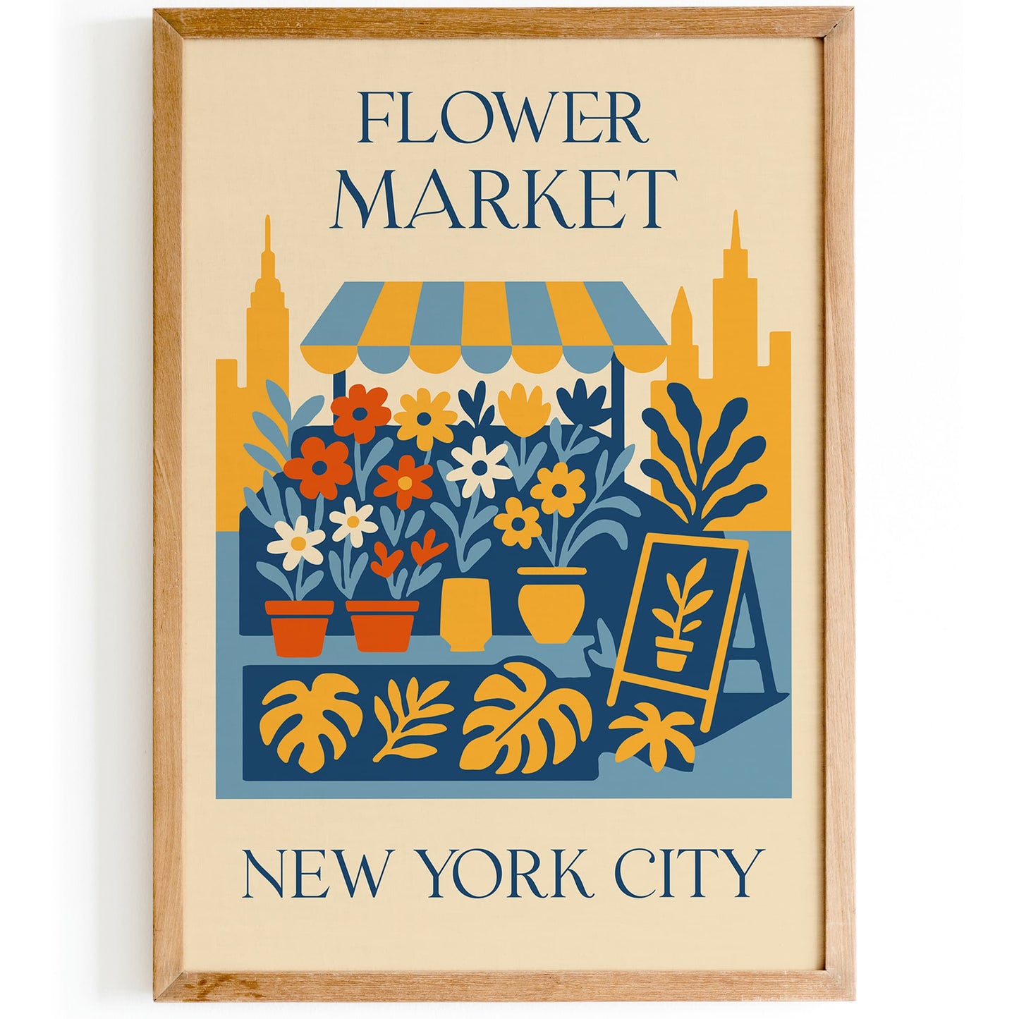 Flower Market New York City Poster