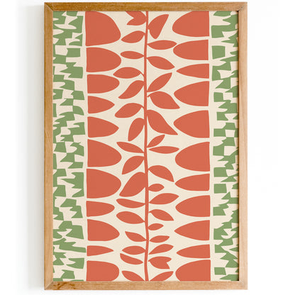 Retro Abstract Nature Wall Decor