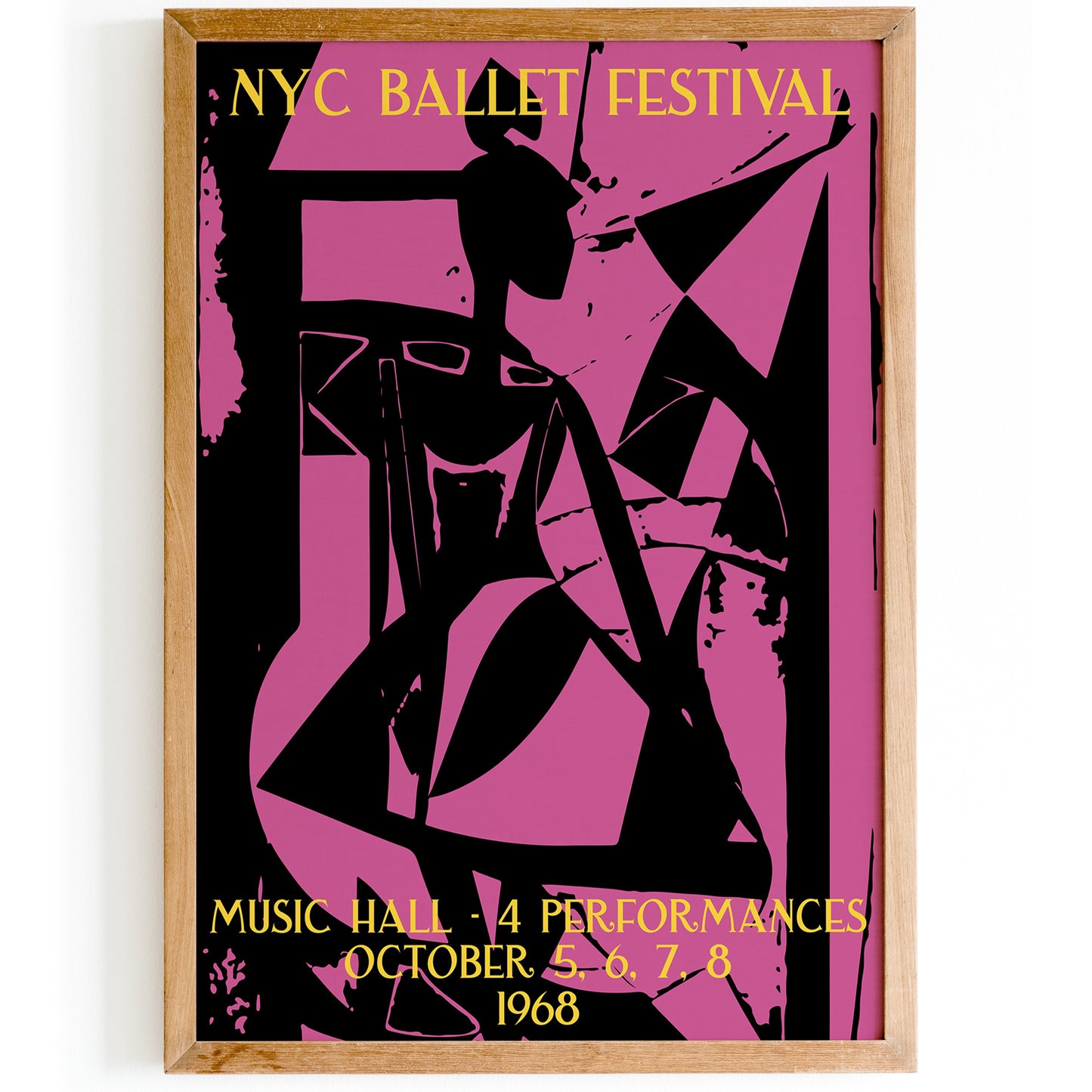 NYC Ballet Festival Vintage Poster