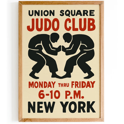 Union Square Judo Club Poster