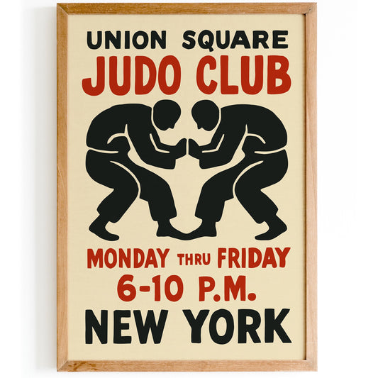 Union Square Judo Club Poster
