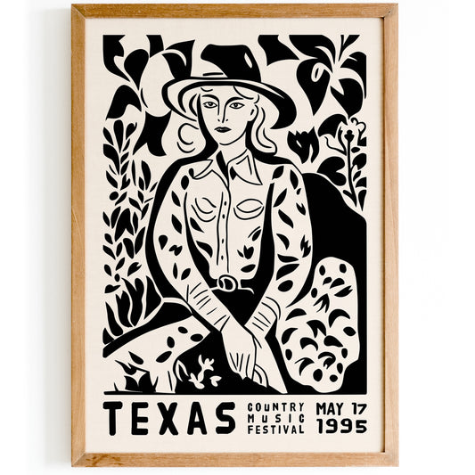 Texas Country Festival 1995 Poster