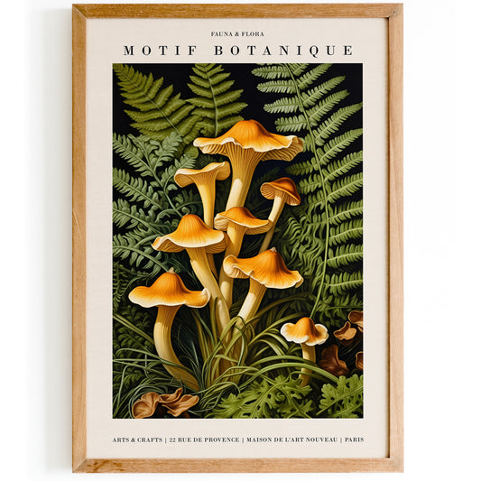 William Morris Forest Mushrooms Wall Art