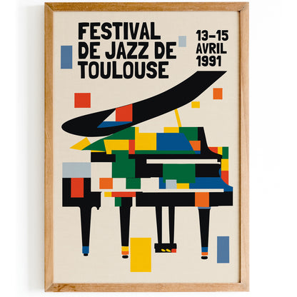 1991 Festival De Jazz De Toulouse Poster