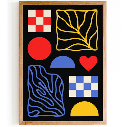 Mid Century Modern Poster - Abstract Retro Wall Art