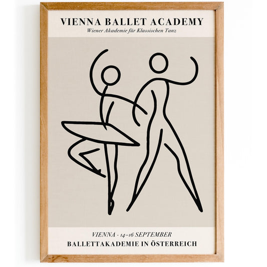 Vienna Balletakademie Poster - Ballet Art Print