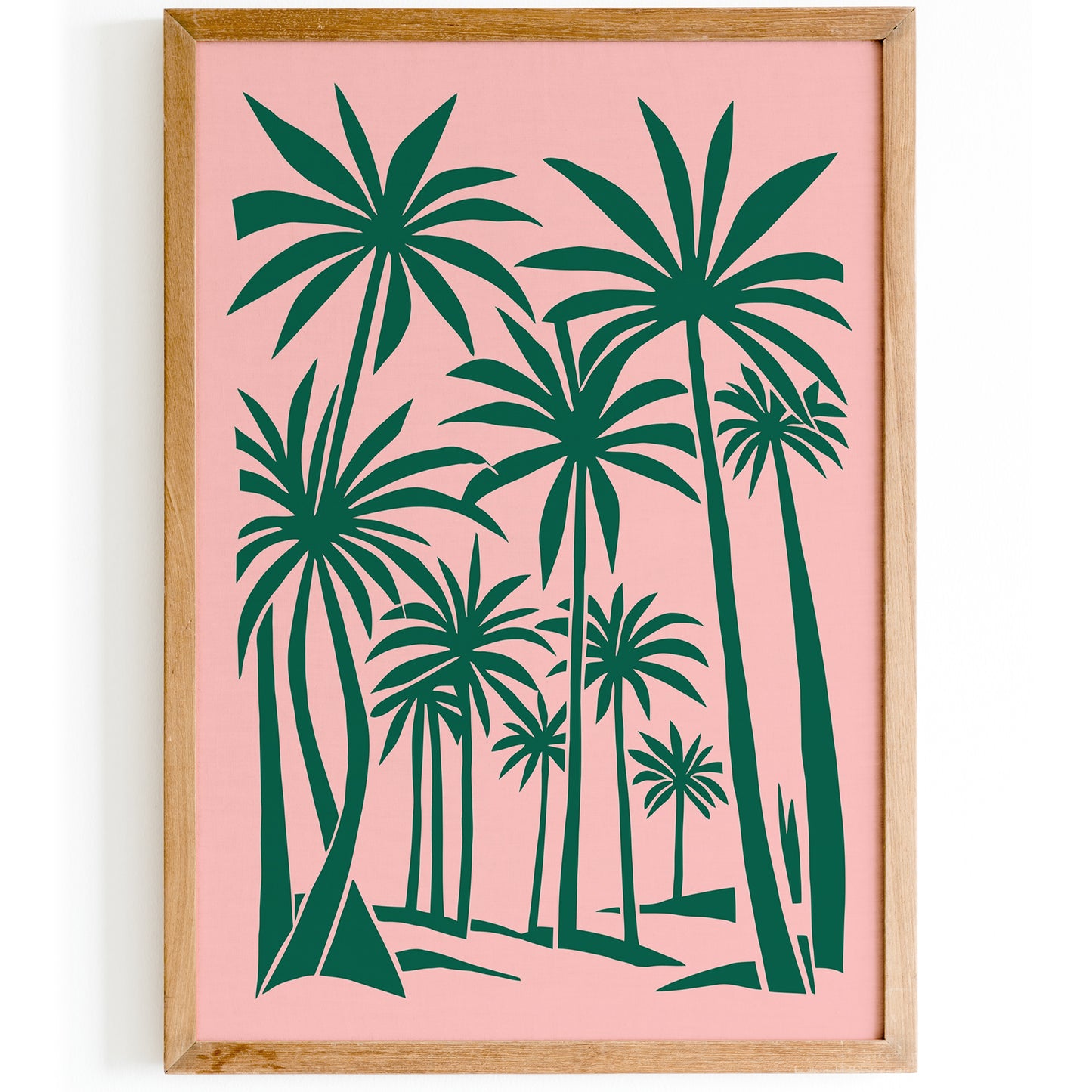 70s Pink Palms Art Print