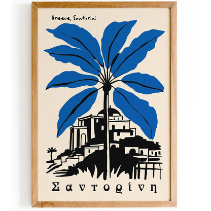 Greece Santorini Travel Poster