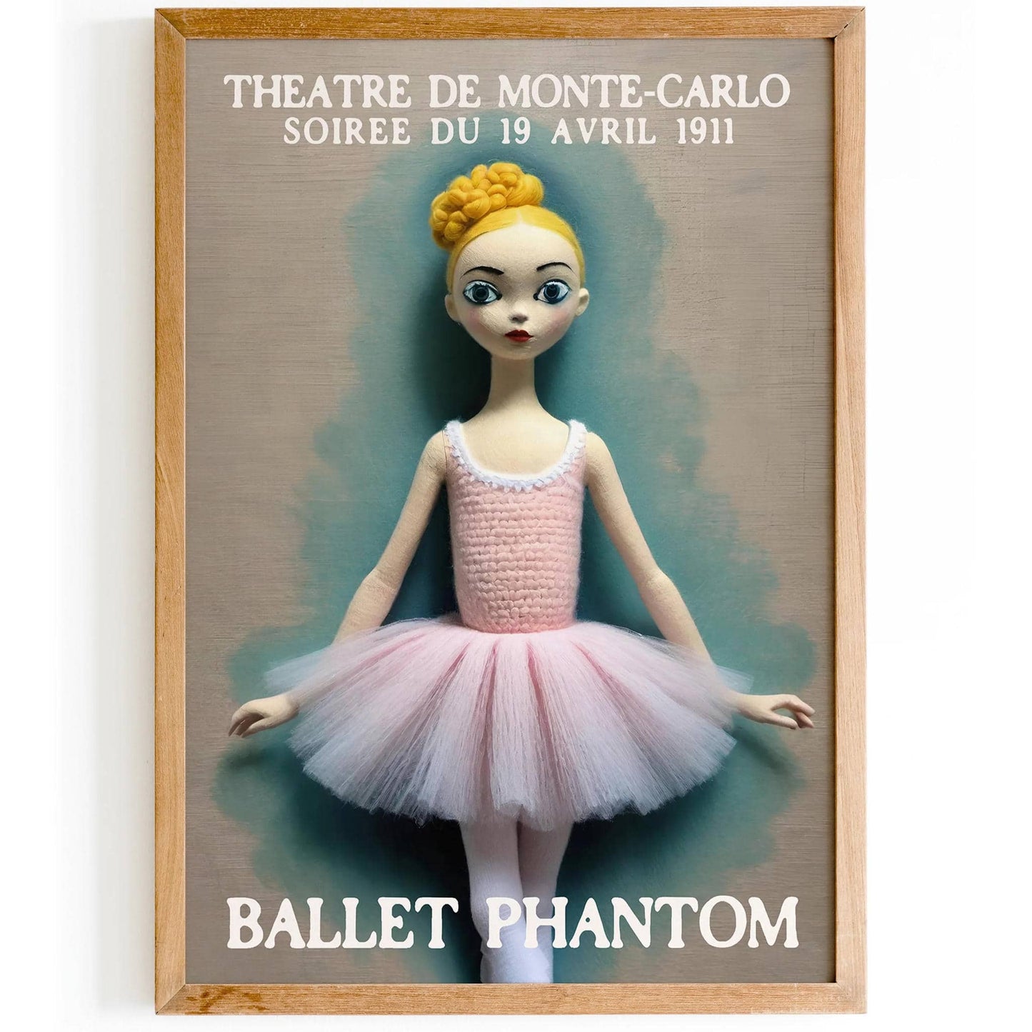 Theatre De Monte-Carlo Vintage Poster