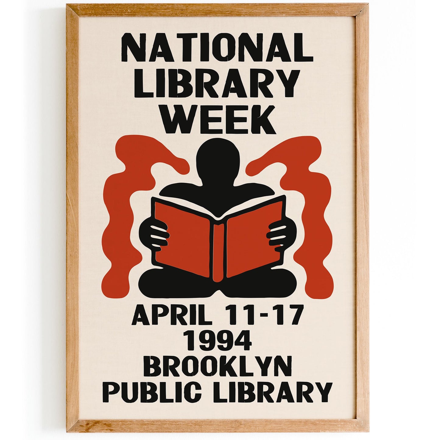 Library Week Vintage Poster