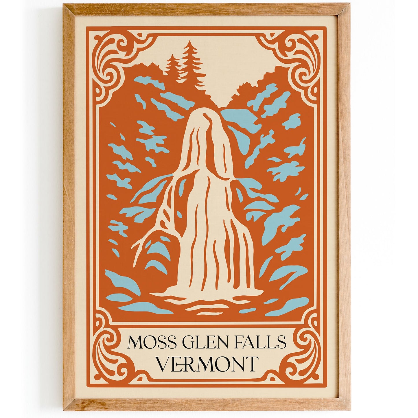 Moss Glen Falls Vermont Poster