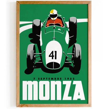 Monza - 1952 Vintage Racing Poster