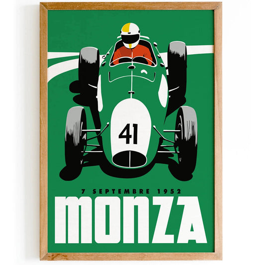 Monza - 1952 Vintage Racing Poster
