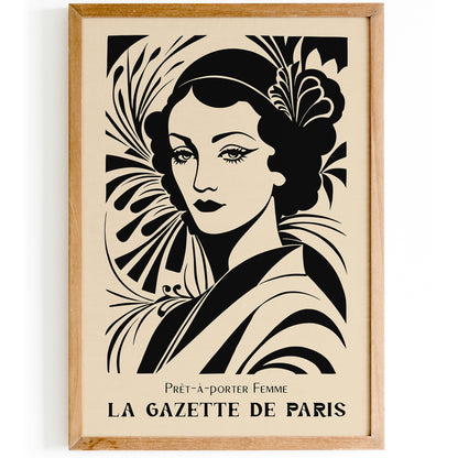 Fashion La Gazette Cover Vintage Art Print