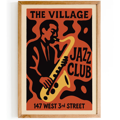 Village Jazz Club Poster