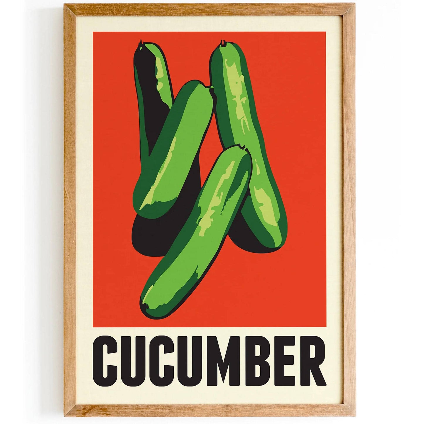 Minimalist Cucumber Poster
