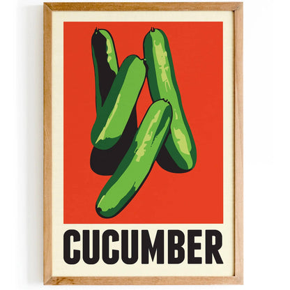 Minimalist Cucumber Poster