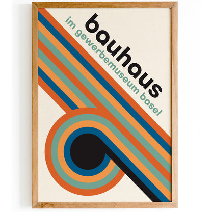 Bauhaus Rainbow Arches Poster