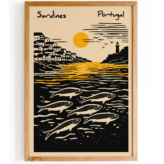 Sardines Portugal Wall Art Print 2026