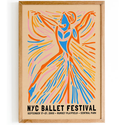 NYC Ballet Festival - 2003 Contemporary Poster