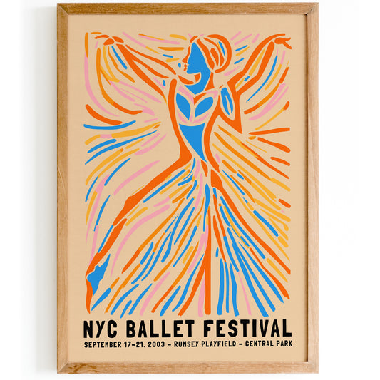 NYC Ballet Festival - 2003 Contemporary Poster