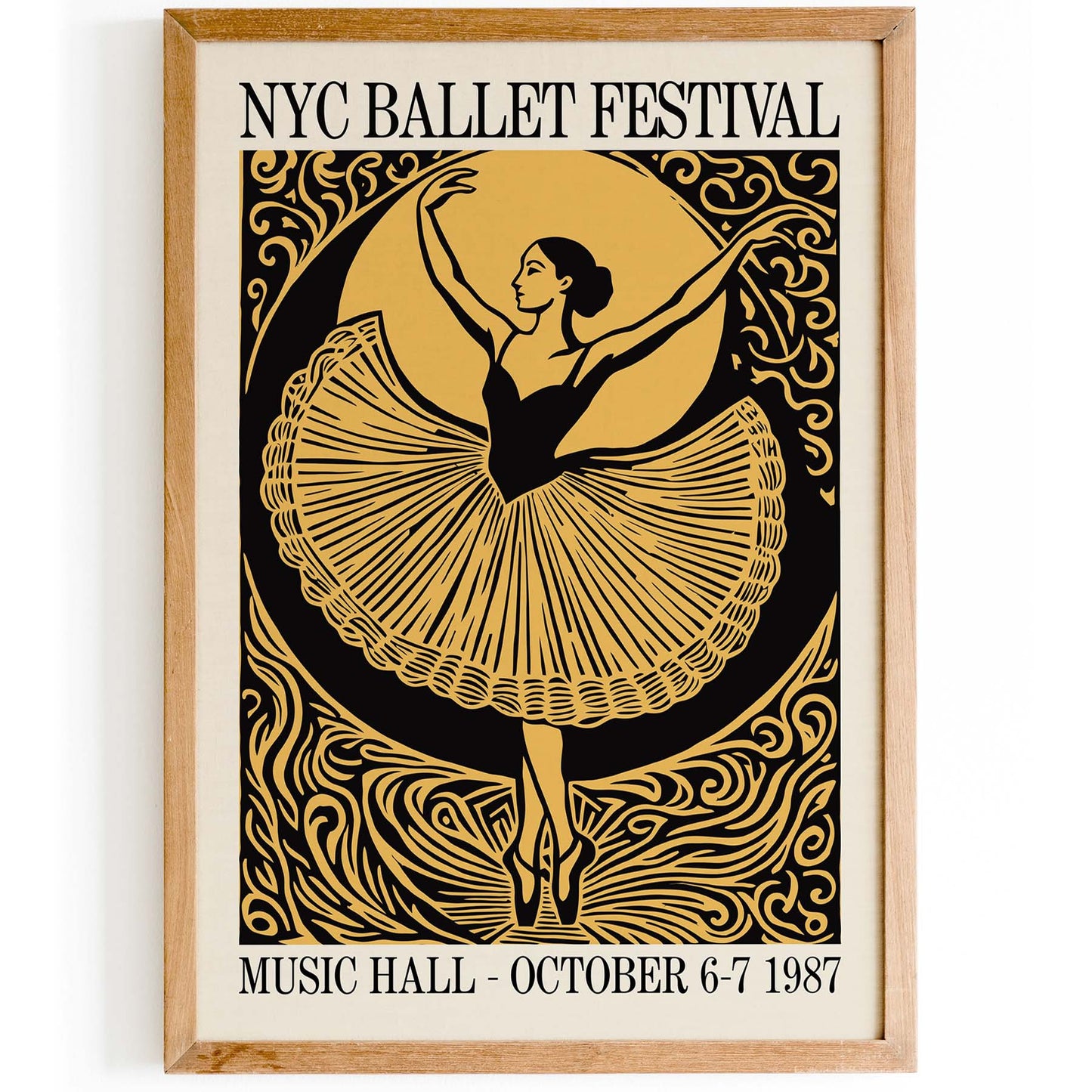 NYC Ballet Festival 1987 Poster Print