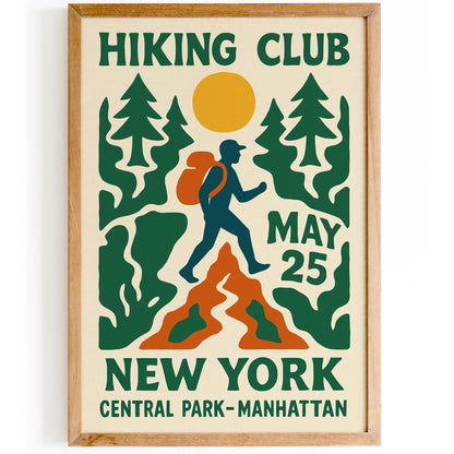 Hiking Club NY Poster