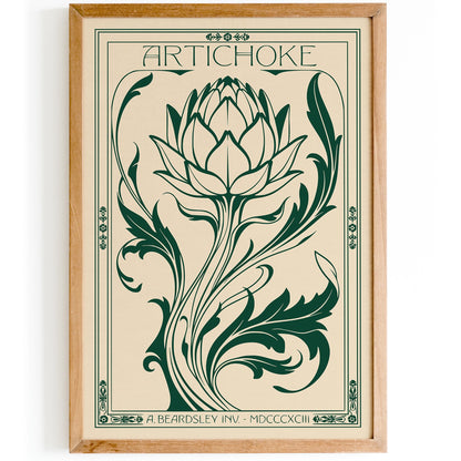 Vintage Artichoke Kitchen Poster