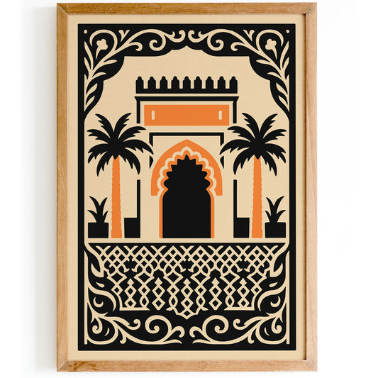 Morocco Architecture Poster