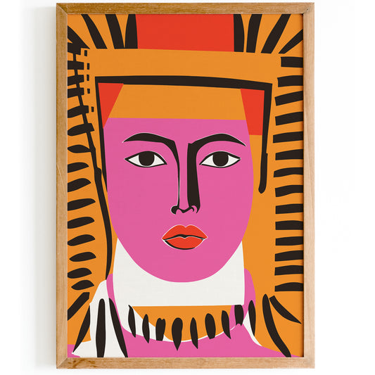 The Stare - Egyptian Mid-Century Modern Art Print