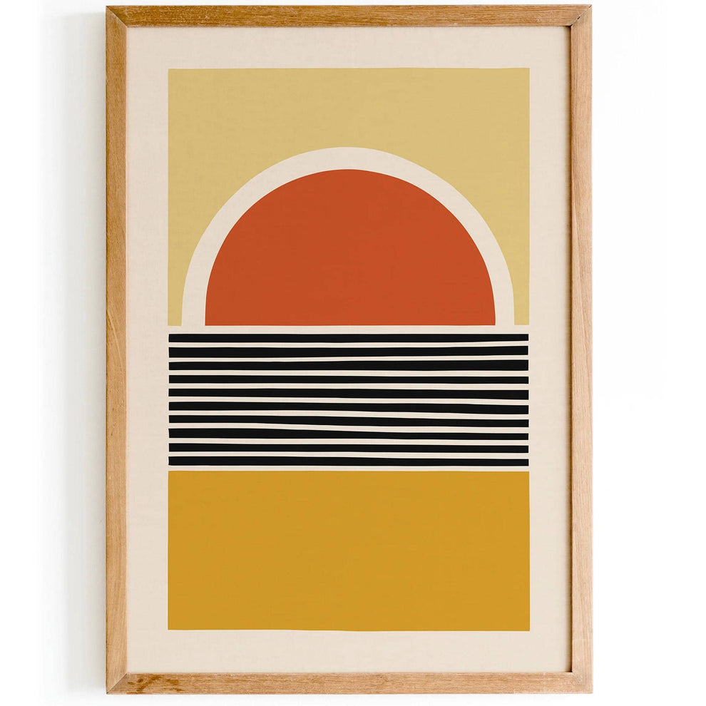 Mid Century Modern Sun Art Print – HypeSheriff