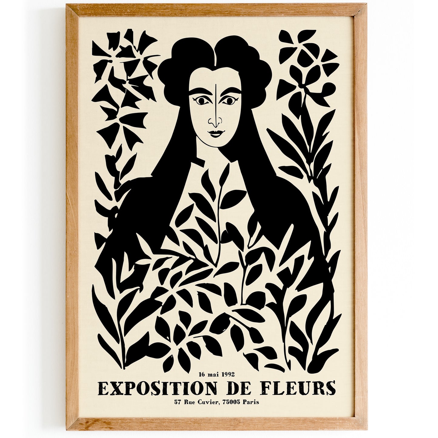 French Floral Exhibition 1992 Vintage Poster