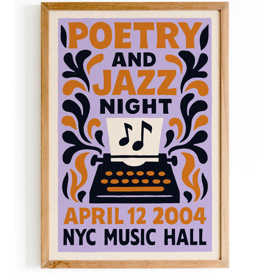 Poetry Jazz Night Print