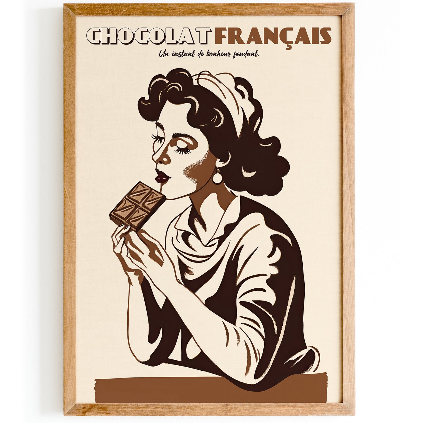 French Chocolate Vintage Poster