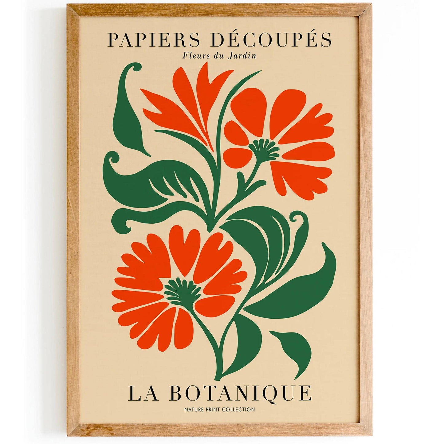 Papiers Decoupes Fleurs du Jardin Botanical Poster